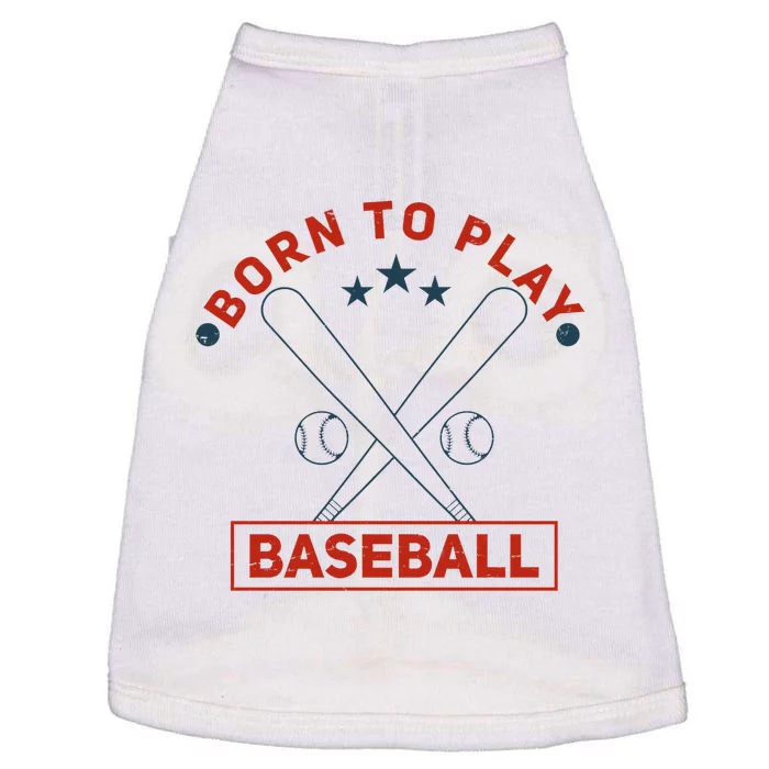 Born To Play Baseball Doggie Tank