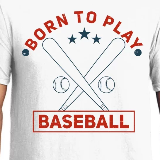 Born To Play Baseball Pajama Set