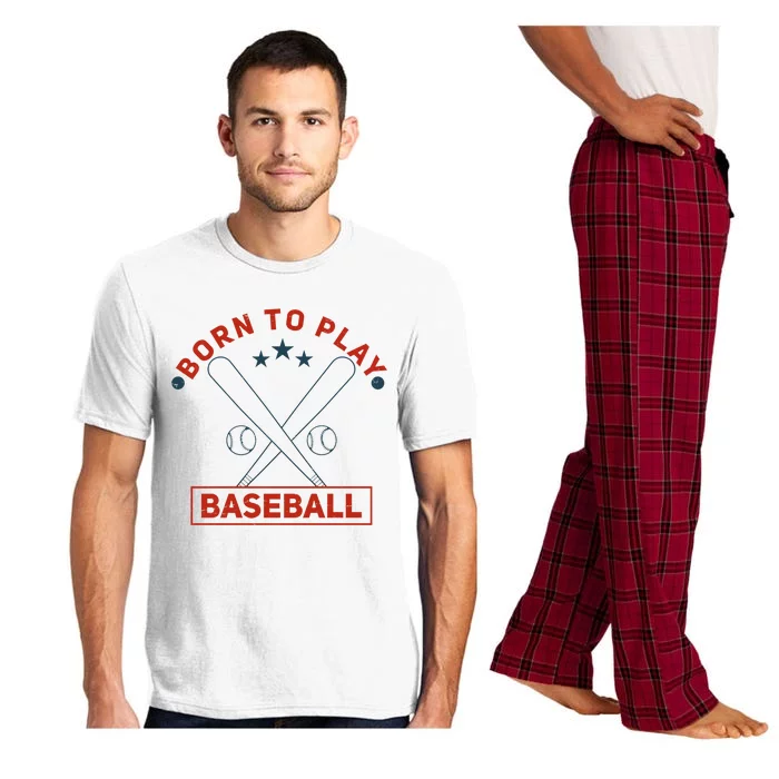 Born To Play Baseball Pajama Set