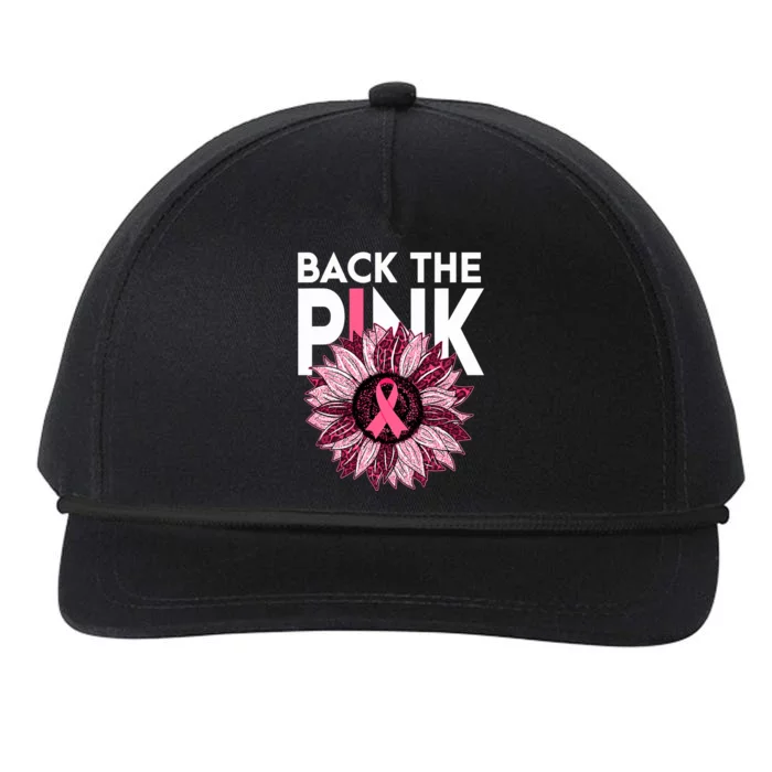 Back The Pink Breast Cancer Awareness Snapback Five-Panel Rope Hat