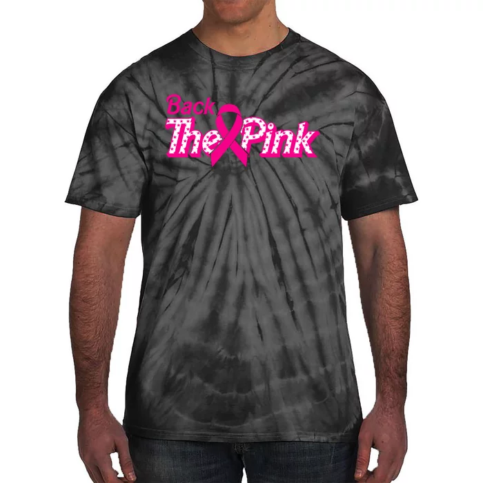 Back The Pink Breast Cancer Support Cancer Warrior Tie-Dye T-Shirt