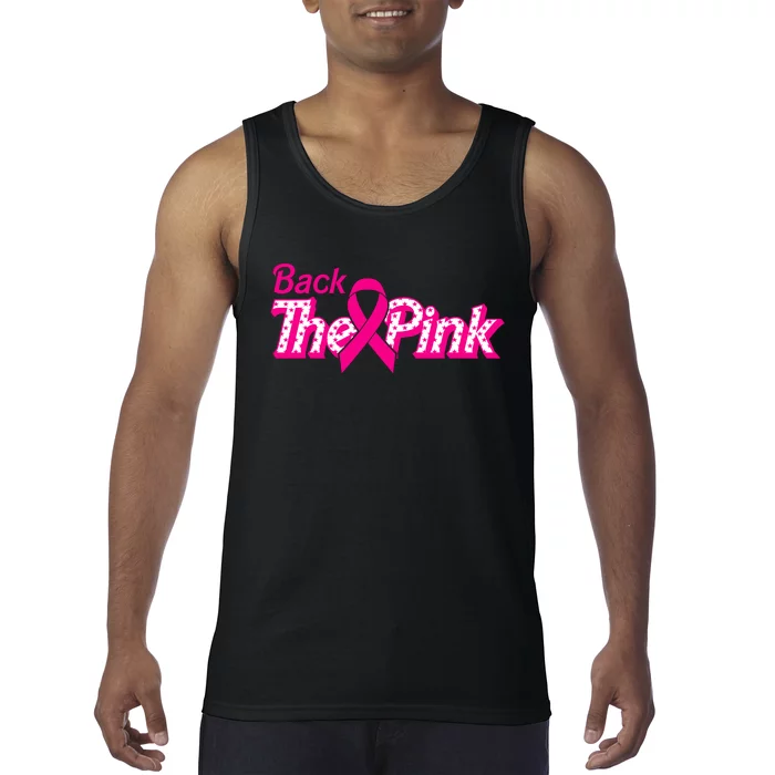 Back The Pink Breast Cancer Support Cancer Warrior Tank Top