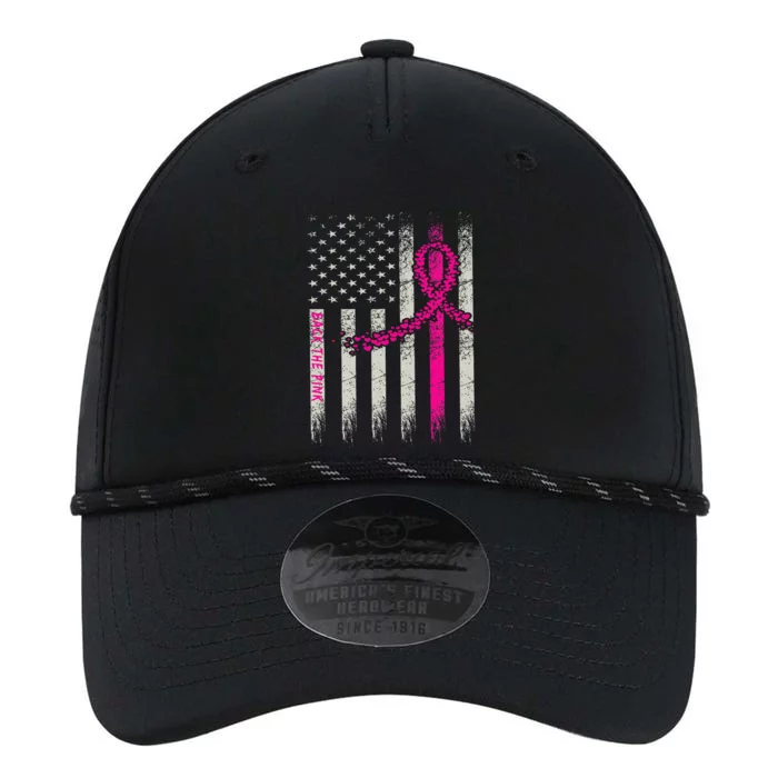 Back The Pink Breast Cancer Awareness Flag Performance The Dyno Cap