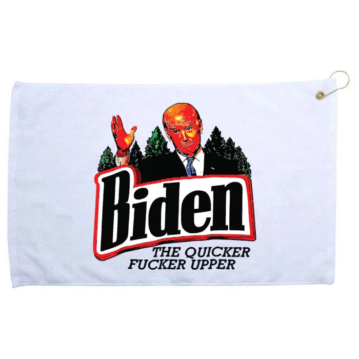 Biden The Quicker Fer Upper Grommeted Golf Towel