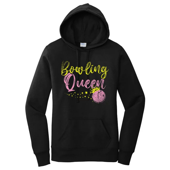 Bowling Team Queen Gift Bowling Women's Pullover Hoodie