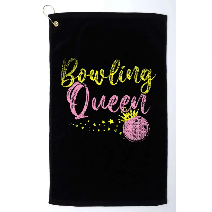 Bowling Team Queen Gift Bowling Platinum Collection Golf Towel