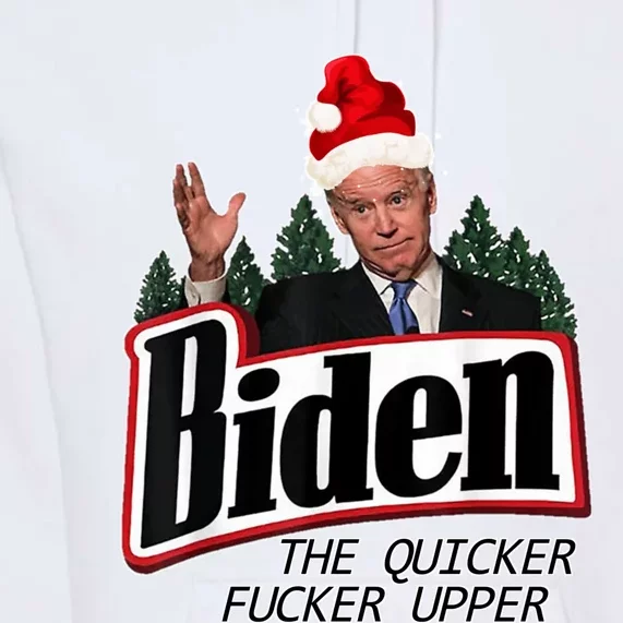 Biden The Quicker Fucker Upper. Premium Hoodie