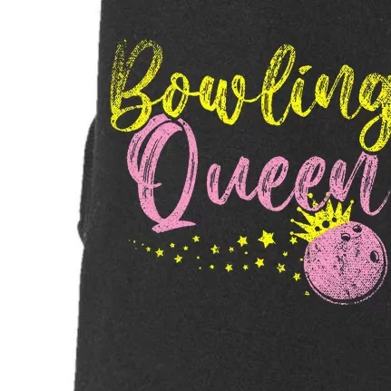 Bowling Team Queen Women Gift Bowling Doggie 3-End Fleece Hoodie