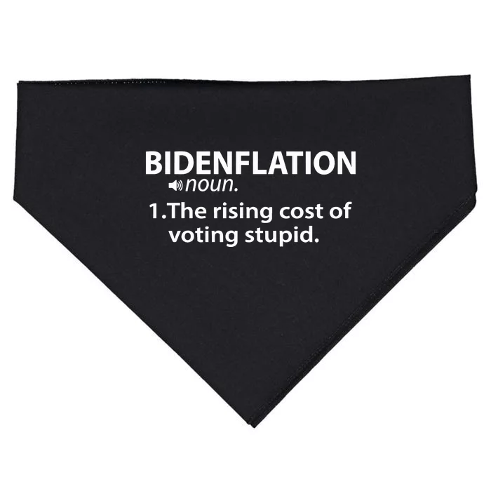 Bidenflation The Rising Cost Of Stupid Votes USA-Made Doggie Bandana