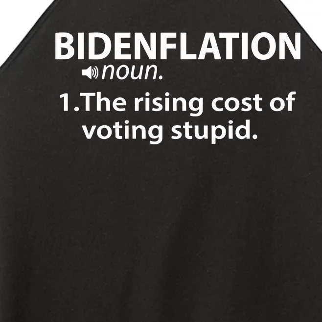 Bidenflation The Rising Cost Of Stupid Votes Women’s Perfect Tri Rocker Tank