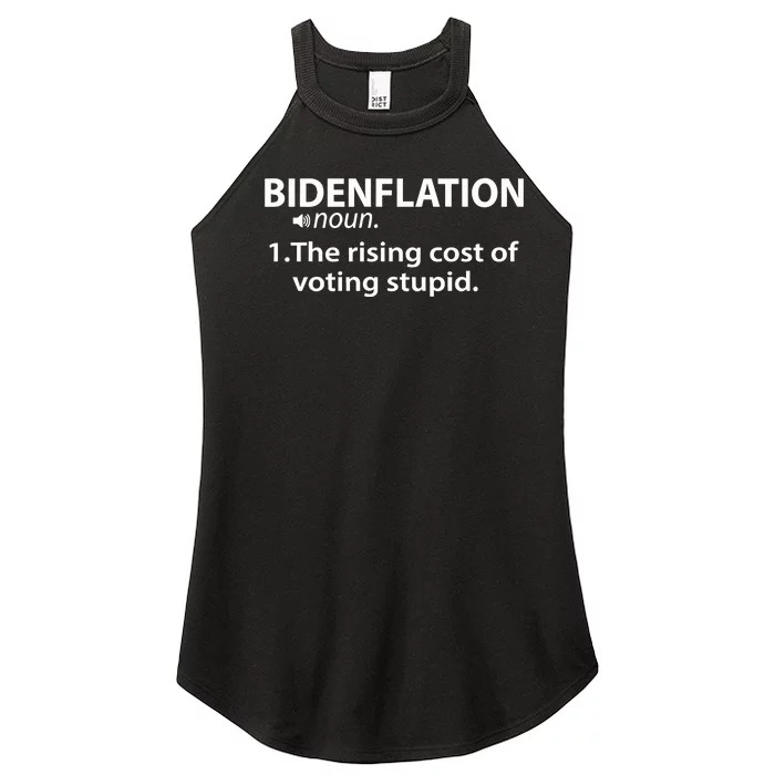 Bidenflation The Rising Cost Of Stupid Votes Women’s Perfect Tri Rocker Tank