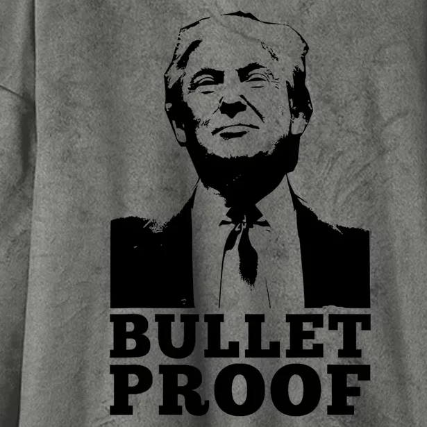 Bulletproof Trump Resilient Leader Design Hooded Wearable Blanket