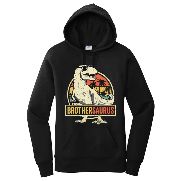 Brothersaurus T rex Dinosaur Brother Saurus Family Matching Women's Pullover Hoodie