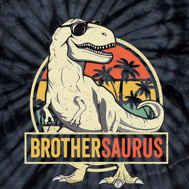 Brothersaurus T rex Dinosaur Brother Saurus Family Matching Tie-Dye T-Shirt