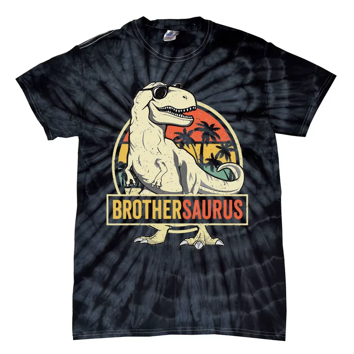 Brothersaurus T rex Dinosaur Brother Saurus Family Matching Tie-Dye T-Shirt