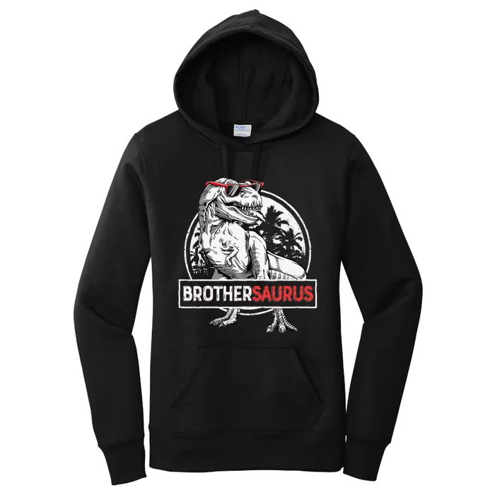 Brothersaurus T rex Dinosaur Brother Saurus Family Matching Women's Pullover Hoodie