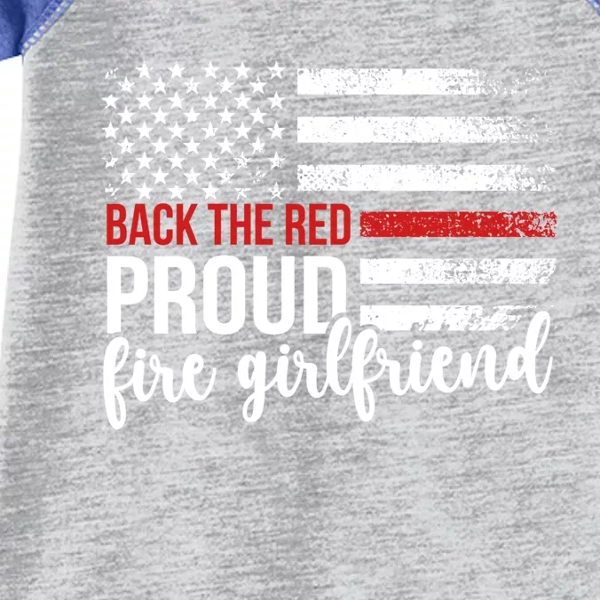 Back The Red Fire Friend Of A Firefighter Friend Great Gift Infant Baby Jersey Bodysuit