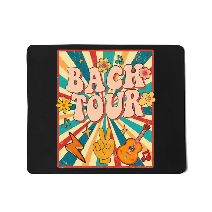 Bach Tour Retro 60s 70s Theme Bridesmaid Bachelorette Party Mousepad