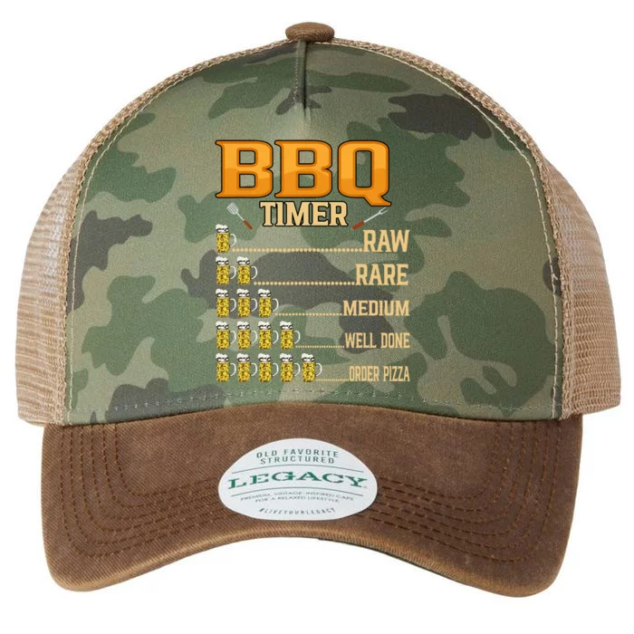 BBQ Timer Raw Rare Medium Well Done Grill Lovers Legacy Tie Dye Trucker Hat