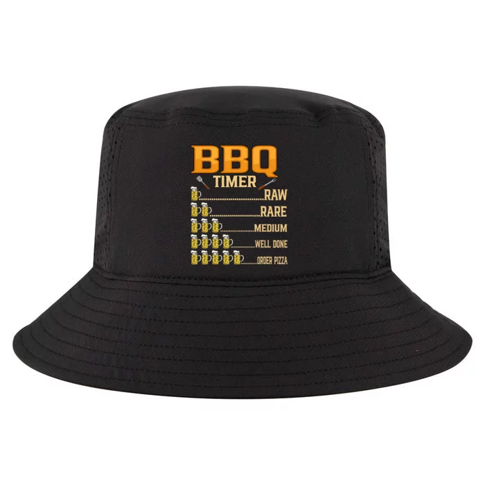 BBQ Timer Raw Rare Medium Well Done Grill Lovers Cool Comfort Performance Bucket Hat