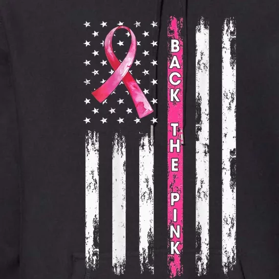 Back The Ribbon Breast Cancer Awareness Premium Hoodie