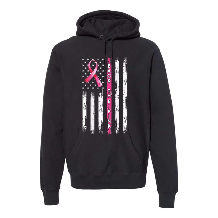 Back The Ribbon Breast Cancer Awareness Premium Hoodie