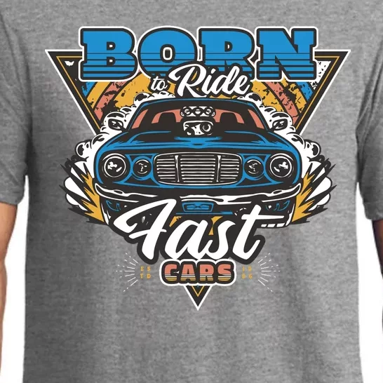 Born To Ride Fast Cars Pajama Set