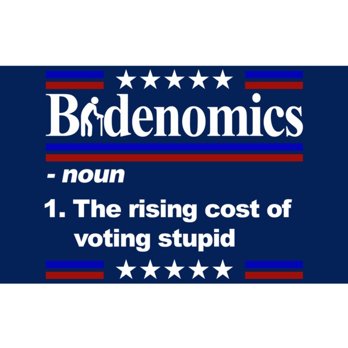 Bidenomics The Rising Cost Of Voting Stupid Funny Anti Joe Biden Bumper Sticker