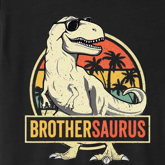 Brothersaurus T Rex Dinosaur Brother Saurus Family Matching ChromaSoft Performance T-Shirt