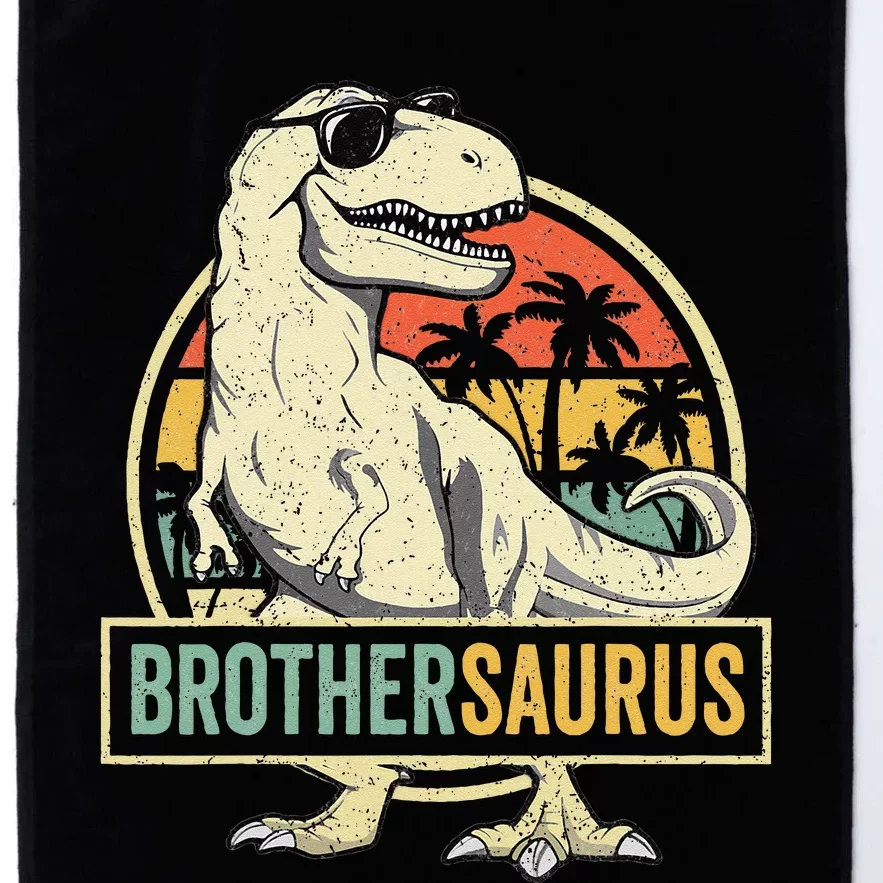 Brothersaurus T Rex Dinosaur Brother Saurus Family Matching Platinum Collection Golf Towel