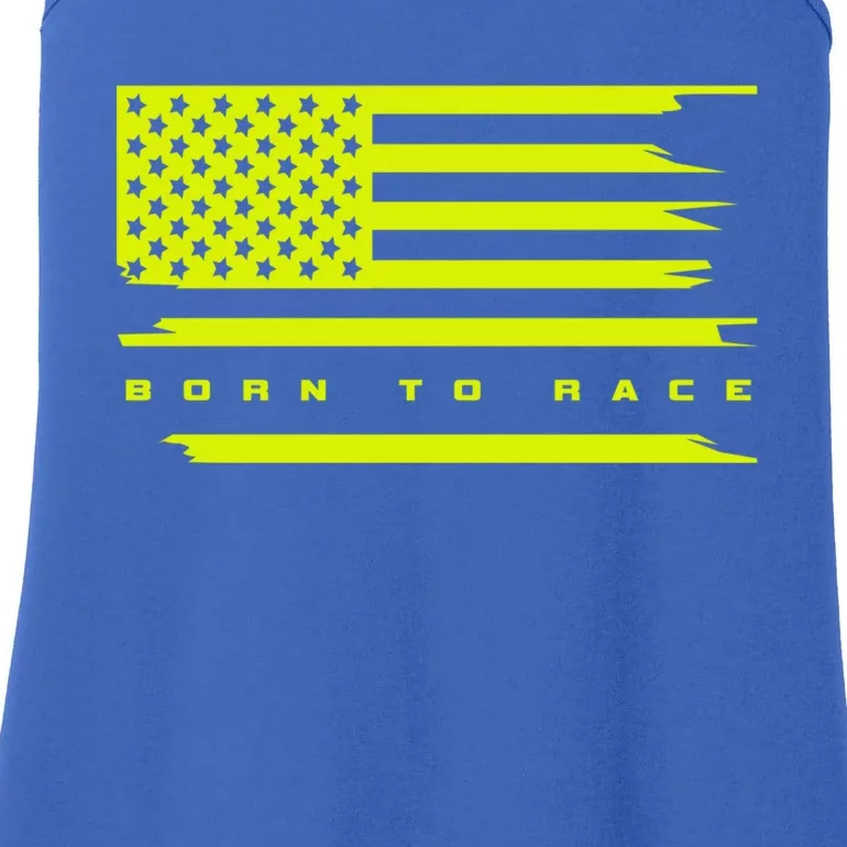 Born To Race Bike Motocross Motorcycle Car Racer Auto Racing Gift Ladies Essential Tank