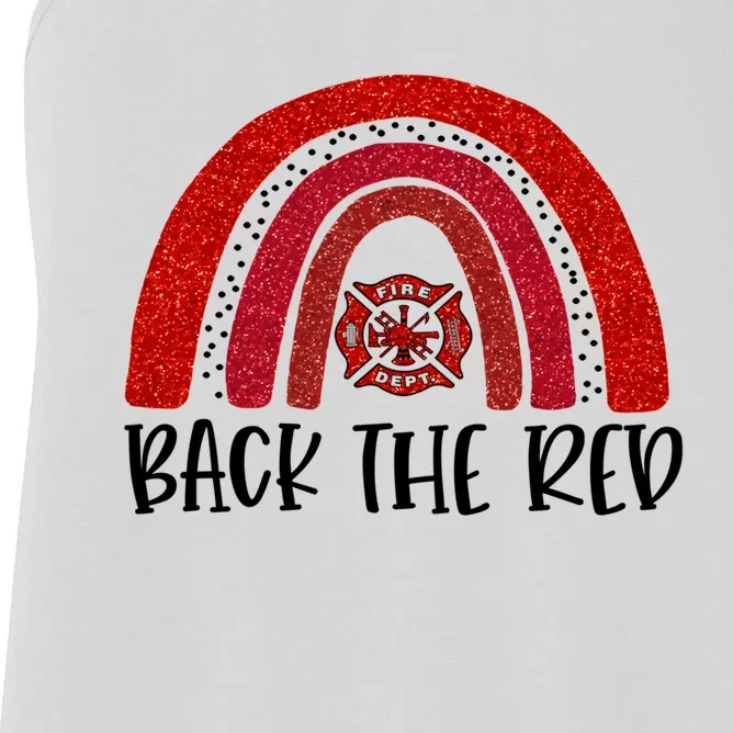 Back The Redbest Gift Ideas For Firefightermy Heroes Gift Women's Racerback Tank