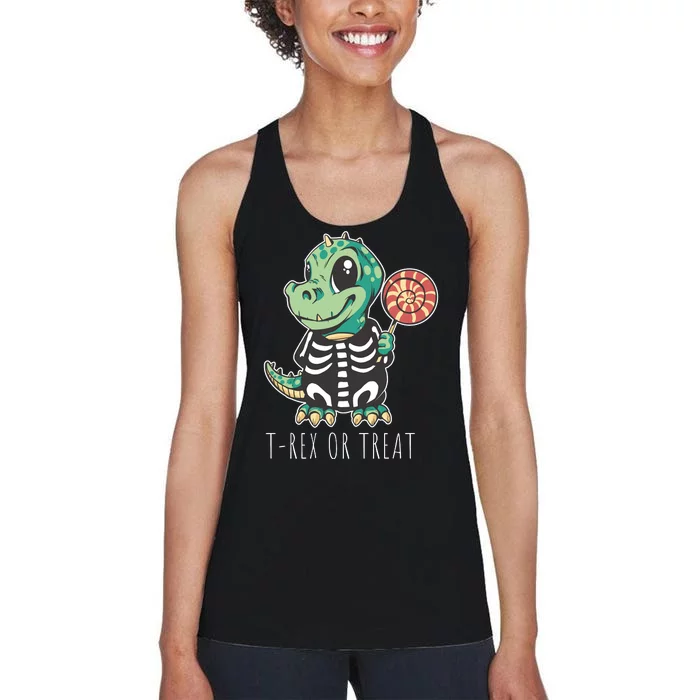 Baby T Rex Dinosaur Skeleton Women's Racerback Tank