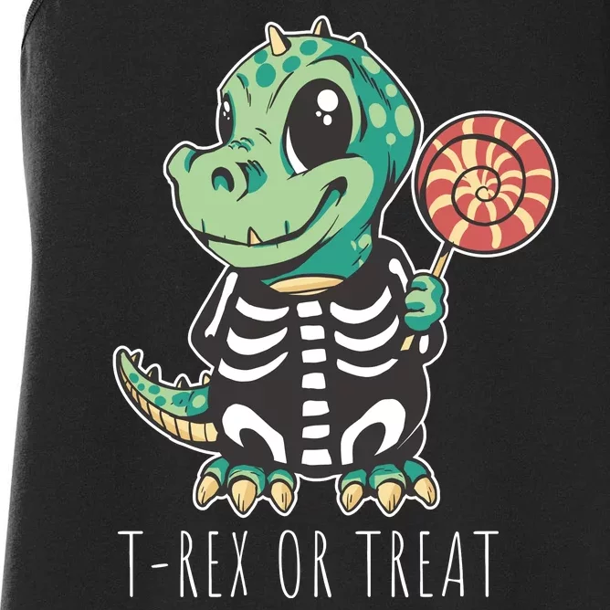 Baby T Rex Dinosaur Skeleton Women's Racerback Tank