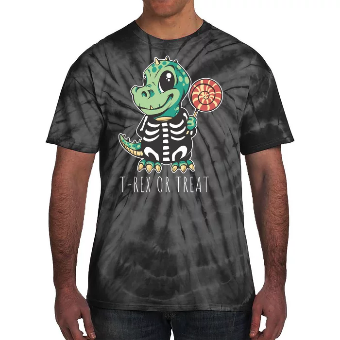 Baby T Rex Dinosaur Skeleton Tie-Dye T-Shirt