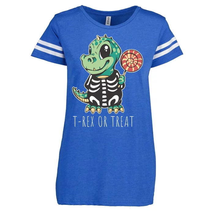 Baby T Rex Dinosaur Skeleton Enza Ladies Jersey Football T-Shirt