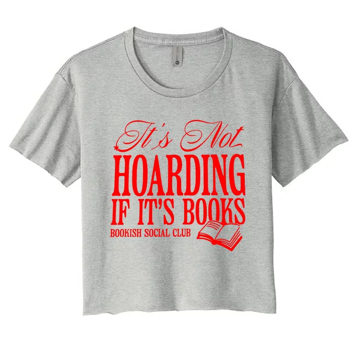 Born To Read Bookish Quote Gift For Reader Book Club Women's Crop Top Tee