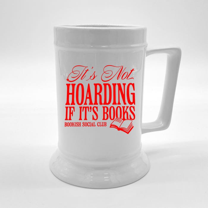 Born To Read Bookish Quote Gift For Reader Book Club Front & Back Beer Stein