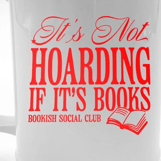 Born To Read Bookish Quote Gift For Reader Book Club Front & Back Beer Stein