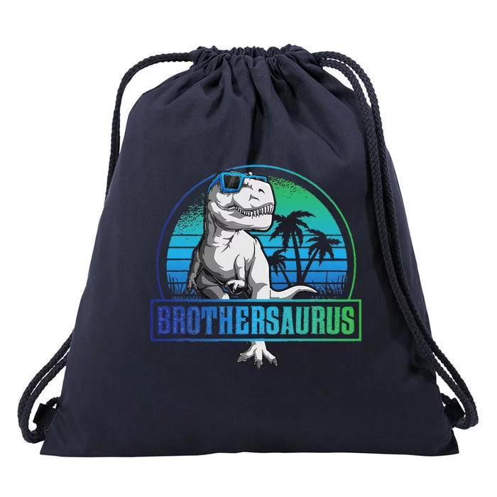 Brothersaurus T Rex Funny Dinosaur Brother Saurus Drawstring Bag