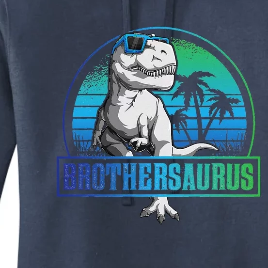 Brothersaurus T Rex Funny Dinosaur Brother Saurus Women's Pullover Hoodie