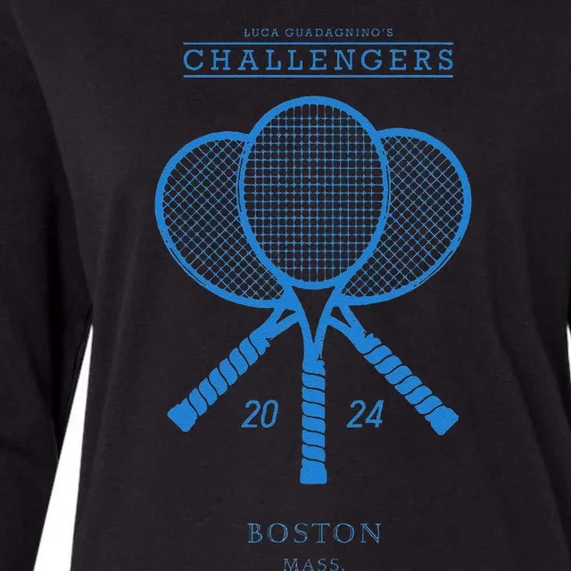 Blue Tennis Rackets Challengers Movie Womens Cotton Relaxed Long Sleeve T-Shirt