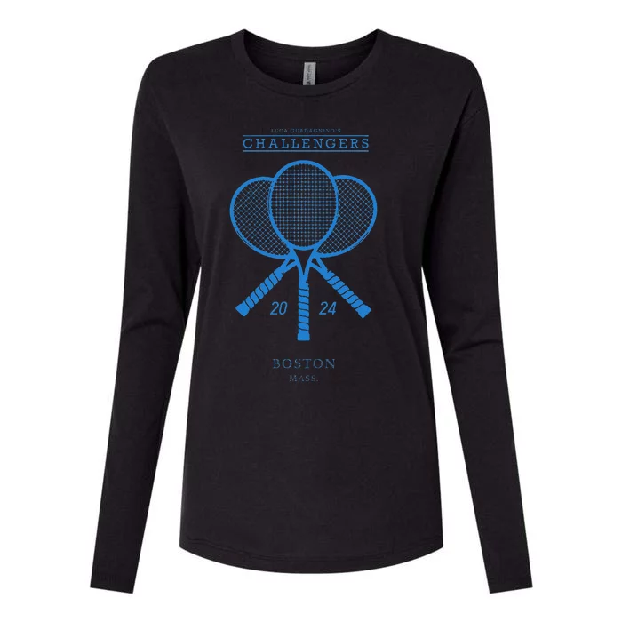 Blue Tennis Rackets Challengers Movie Womens Cotton Relaxed Long Sleeve T-Shirt