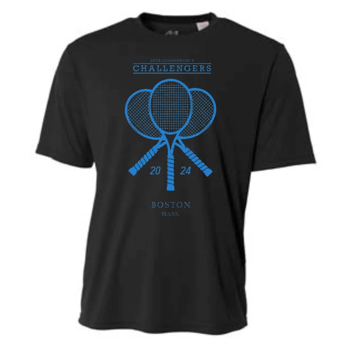 Blue Tennis Rackets Challengers Movie Cooling Performance Crew T-Shirt