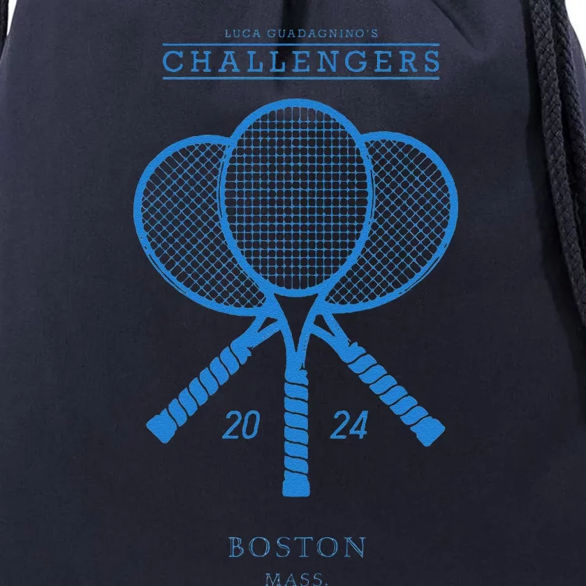 Blue Tennis Rackets Challengers Movie Drawstring Bag