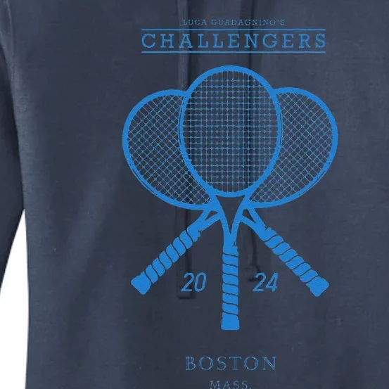 Blue Tennis Rackets Challengers Movie Women's Pullover Hoodie