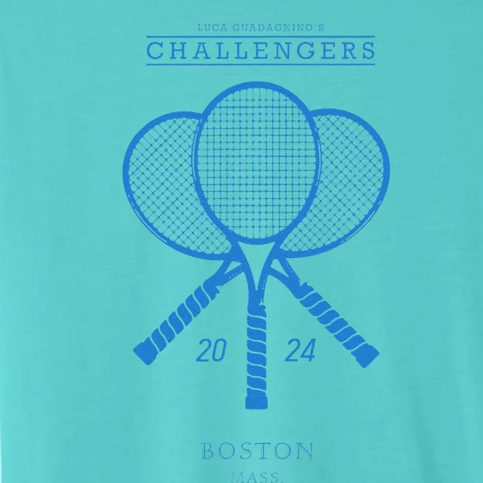 Blue Tennis Rackets Challengers Movie ChromaSoft Performance T-Shirt