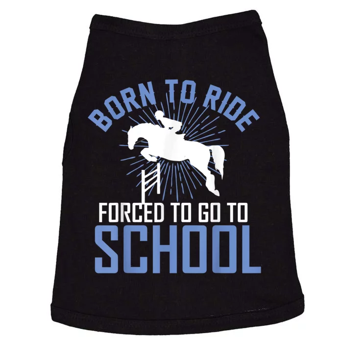 Born To Ride Equestrian Horseback Riding For Girls Doggie Tank