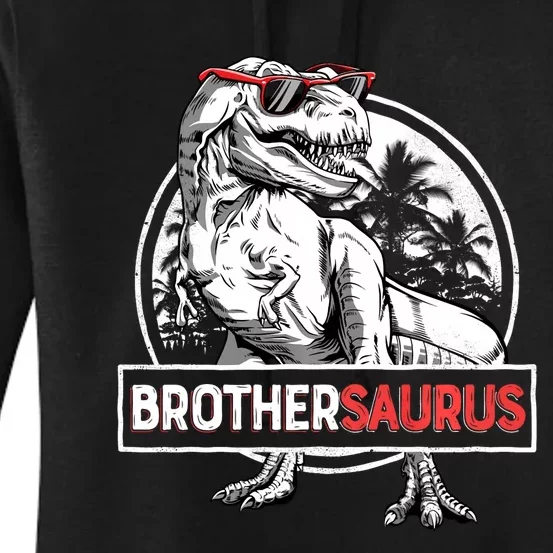 Brothersaurus T Rex Dinosaur Brother Saurus Family Matching Long Sleeve Women's Pullover Hoodie