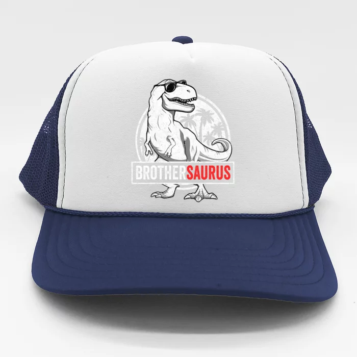 Brothersaurus T Rex Dinosaur Brother Saurus Family Matching Trucker Hat